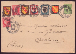France, Enveloppe Du 2 Février 1948 De Strasbourg Pour Orléans - Andere & Zonder Classificatie
