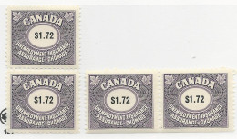 26436) Canada Revenue  Mint  Hinge* 1960 Unemployment Insurance - Steuermarken