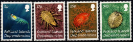 1983 Falkland Georgia Del Sud, Crostacei, Serie Completa Nuova (**) - Zuid-Georgia