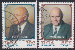 Frederik Willem De Klerk - 1989 - Used Stamps