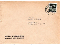 61339 - DDR - 1955 - 20Pfg Fuenfjahrplan EF A Bf BERLIN -> Westdeutschland - Covers & Documents