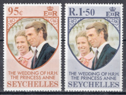 Seychelles 1973  Set Of Stamps - Royal Wedding Of Princess Anne And Mark Phillips In Unmounted Mint - Seychelles (...-1976)