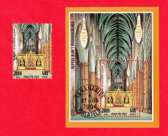 WW14225sbr- MADAGASCAR 1994- CTO (ABADIA De WESTMISTER) - Abbayes & Monastères
