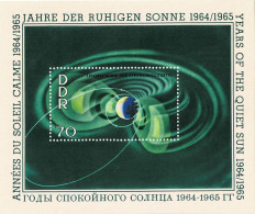 DDR / GDR 1964 Mi BL 22 SPACE YEAR OF THE QUIET SUN MINT MINIATURE SHEET ** - 1950-1970