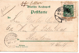 61370 - Deutsches Reich - 1897 - 5Pfg PGAKte "1797-1897" BRAUNSCHWEIG -> STEINHEIM - Briefkaarten