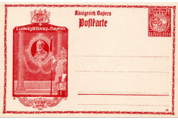 61372 - Altdeutschland - 1914 - 10Pfg PGAKte "Ludwig III", Ungebraucht - Enteros Postales