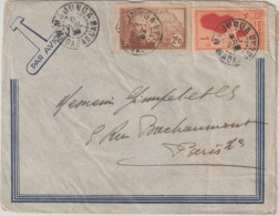 MADAGASCAR - 1939 - POSTE AERIENNE 1F75 RARE SUR LETTRE - ENVELOPPE De MAJUNGA => PARIS - Cartas & Documentos