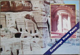 KINGDOM JORDAN DESERT PETRA RED MOUNTAINS ROCKS POSTCARD CARTOLINA KARTE CARTE POSTALE ANSICHTSKARTE CARD POSTKARTE - Jordania