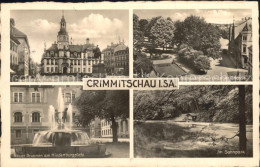 42205044 Crimmitschau Marktplatz Rathaus Bismarckhain Leipziger Strasse Sahnpark - Crimmitschau