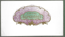 Publicite   Cigare  - Tabac  -   Flor Fina Superiores   -  Vers  1880 -1900 - Format 15 Sur 26 Cms Environs - Otros & Sin Clasificación