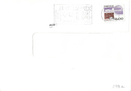 Portugal Cover LUBRAPEX'84 Slogan Cancel - Lettres & Documents