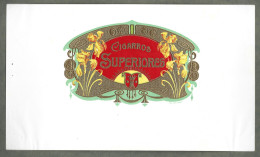 Publicite   Cigare  - Tabac - Cigarros  Superiores   -  Vers 1880 -1900 - Format 15 Sur 26 Cms Environs - Avec Relief - Altri & Non Classificati