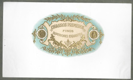 Publicite   Cigare  - Tabac - Cigarros Primeros Esquit  -  Vers 1880 -1900 - Format 15 Sur 26 Cms Environs - Avec Relief - Andere & Zonder Classificatie