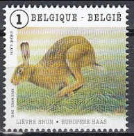 Belgium 2015 (MNH) (Mi 4551) European Brown Hare (Lepus Europaeus) - Konijnen