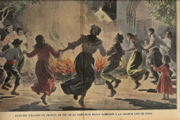 Feu De La Saint Jean Revue Le Pélerin N° 1173 De 1898 Manège Fête Foraine BRISSON - 1850 - 1899