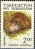 Uzbekistan 1993 (MNH) (Mi 9) - Muskrat (Ondatra Zibethica) - Nager