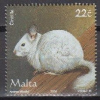 Malta 2006 (MNH) (Mi 1443) -  Chinchilla (Chinchilla Sp.) - Roedores