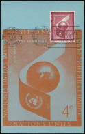 UNO NEW YORK 1957 Mi-Nr. 59 Maximumkarte MK/MC - Cartes-maximum