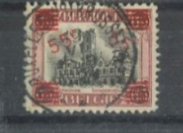 BELGIUM - 1921, HOTEL DE VILLE TERMONDE STAMP OF 1920 SURCH  SG # 322, USED. - 1921-1925 Piccolo Montenez