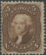 689527 USED ESTADOS UNIDOS 1861 U.S. EN LAS ESQUINAS INFERIORES - Nuevos