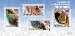 2023-02 - CENTRAL AFRICAN-  PABLO PICASSO         4V  MNH** - Picasso