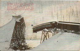 USA - TRAIN WRECK ON S. BRIDGE FED. 1904 ABOUT SEVEN MILES FROM MULLAN, IDAHO -  PUB. BY RIEDER N° 4076 - 1904 - Other & Unclassified