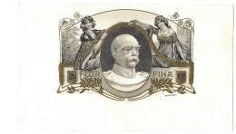 Publicite   Cigare - Tabac  - Flor Fina  - Bismarck ? -  Vers 1880 -1900 -   Format 15 Sur 26 Cms - Avec Relief - Sonstige & Ohne Zuordnung