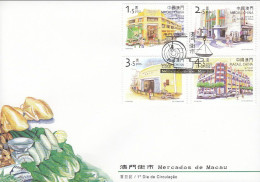 ENA021 - Mercados De Macau - 18.09.2001 - FDC