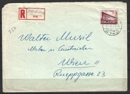 HONGRIE. N°1010 De 1951-2 Sur Enveloppe Ayant Circulé. Maison Des Ouvriers Du Bâtiment. - Lettres & Documents