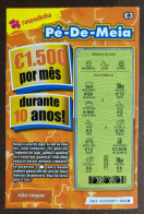 116 G, Lottery Tickets, Portugal, « Raspadinha », « Instant Lottery », « Pé-de-Meia », Nº 543 - Billetes De Lotería