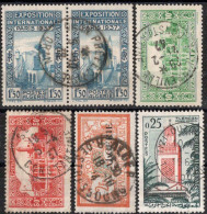 ALGERIE Timbres-Poste Lot Belles Oblitérations : ORAN PREFECTURE, PHILIPPEVILLE, SETIF, ALGER  Rue De STR & TIZI-OUZOU - Used Stamps