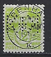 Denmark 1952  Wavy Lines (o) Mi.332 (perfin K+K) - Used Stamps