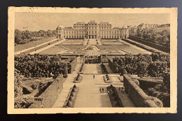 AK Fotografie Wien Belvedere Gestempelt/o 1939 Auf Dt. Reichs-Marke Hindenburg "Anschlußfrankatur" - Belvedere