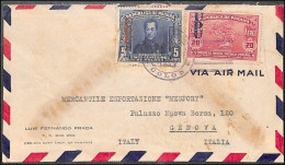 1937 Airmail UPU From Panama To Genua - Panama