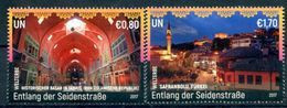 ONU Vienne 2017 - Patrimoine Mondial Unesco "Les Routes De La Soie" 2 Timbres Détachés De Feuilles ** - Nuovi