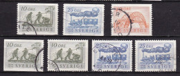 SE168 – SUEDE – SWEDEN – 1956 – RAILWAY CENTENARY – Y&T 411/13 USED 6,50 € - Gebruikt