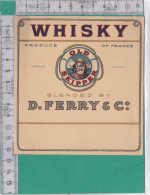 AL 110 ETIQUETTE WHISKY OLD SKIPPER FERRY MARIN PIPE  - Whisky