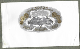 Publicite   Cigare - Tabac  -   Flor  Esquisitos   - Manufactura -  Vers 1880 -1900 - Format 15 Sur 26 Cms Avec Relief - Other & Unclassified