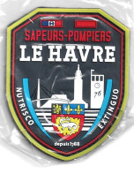 ECUSSON PVC SAPEURS POMPIERS LE HAVRE 76 - Bomberos