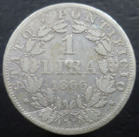 Stato Pontificio - 1 Lira 1866 XXI - Gig. 295 - KM# 1377 - Vatican