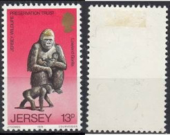Jersey 1973 (MH) (Mi 210) - Western Lowland Gorilla (Gorilla Gorilla Gorilla) - Gorillas