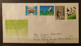 12 - 23 // Nederland - Danse - Hockey - Arc En Ciel Sur Lettre à Destination De Veyrier Du Lac - France - Covers & Documents