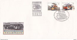 Australia FDC - 100 Year Electric Tram Line Carried On Original Route - Tramways