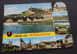 Grüsse Aus Würzburg - Herst. U. Verlag Schöning & Co + Gebrüder Schmidt, Lübeck - Saluti Da.../ Gruss Aus...