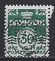 Denmark 1967  Wavy Lines (o) Mi.456 (perfin B.T.) - Used Stamps