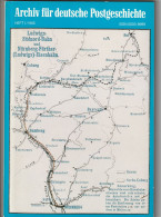 Archiv Für Deutsche Postgeschichte, Heft 1/1985 ,120 Seiten, Mit Beilage "Neuester Eisenbahn-Atlas Von Deutschland" - Filatelie En Postgeschiedenis