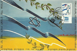 Carte Maximum - Israel - 50 Jubilee - Cartes-maximum