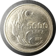 Monnaie Turquie - 1994 - 5000 Lira - Turquie