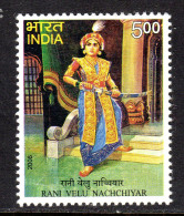INDIA - 2008 RANI VELU NACH CHIYAR ANNIVERSARY STAMP FINE MNH ** SG 2557 - Unused Stamps
