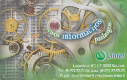 PHONE CARD LITUANIA (E43.38.5 - Lituanie